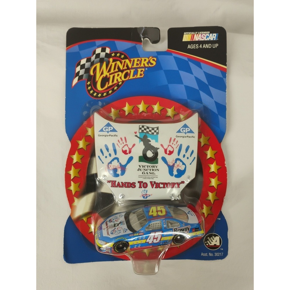 Winners Circle 2003 Hands to Victory Hood Magnet &‎ Kyle Petty #45 Car Nascar